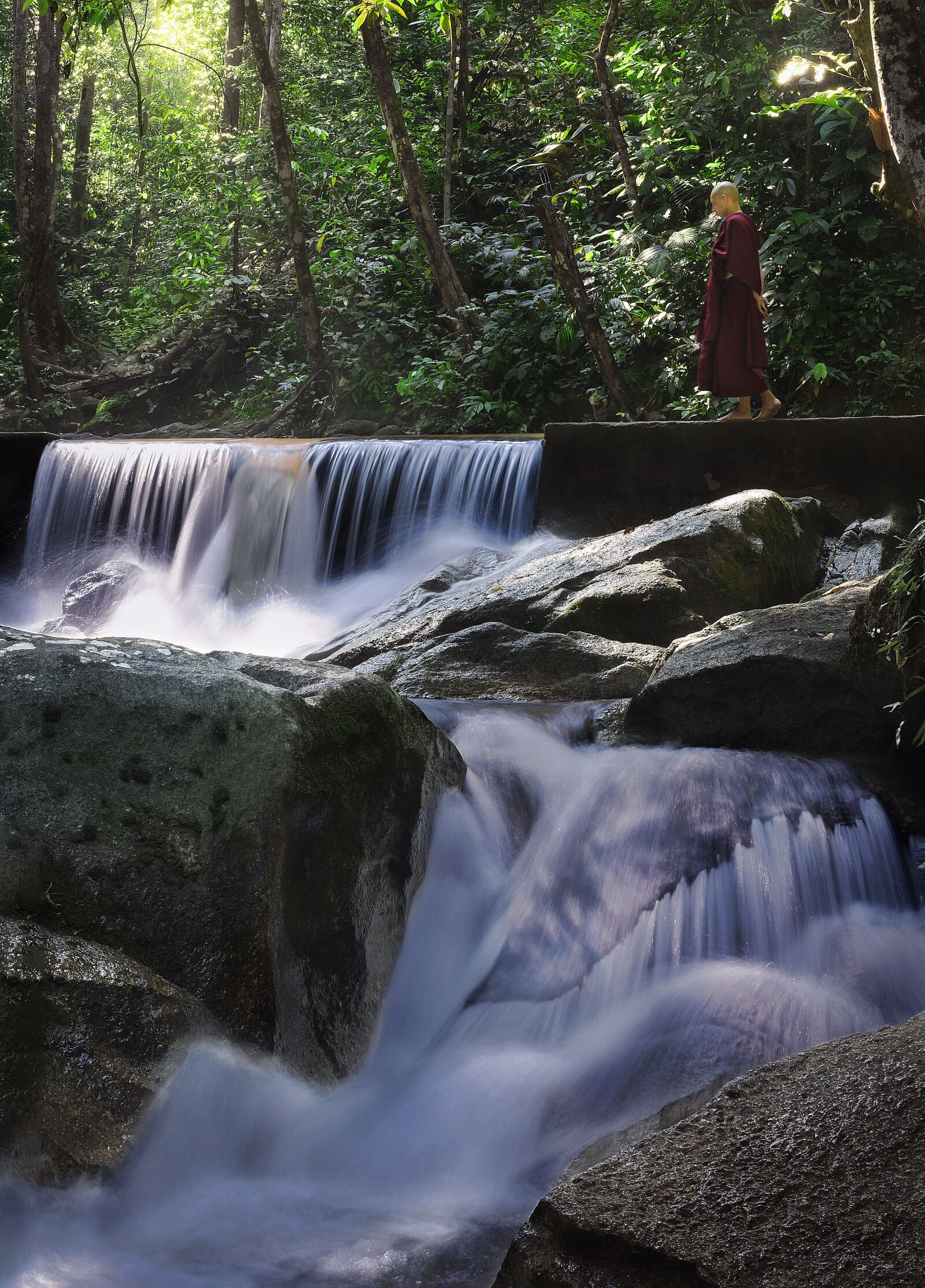 Canon EOS 750D (EOS Rebel T6i / EOS Kiss X8i) sample photo. Theravada buddhism, walking meditation photography