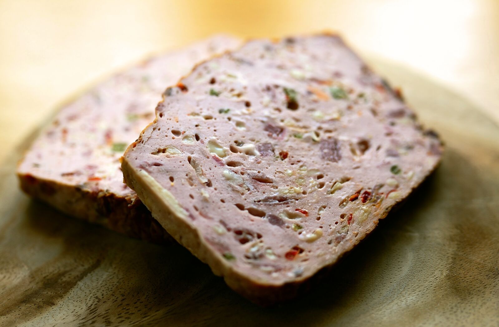 Nikon D610 sample photo. Liver cheese, meatloaf, meat photography