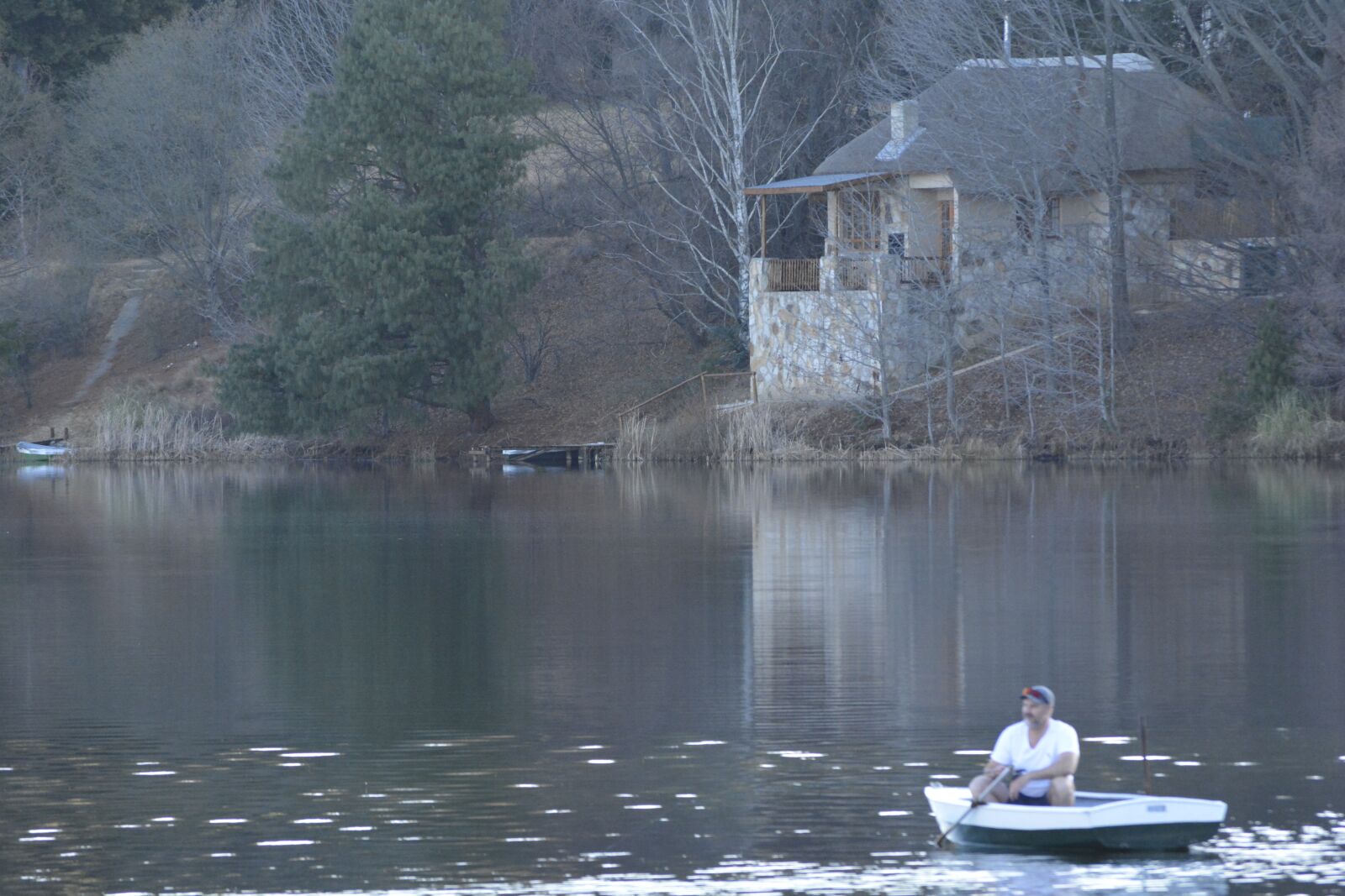 Nikon D7100 sample photo. Boat on lake naverone photography