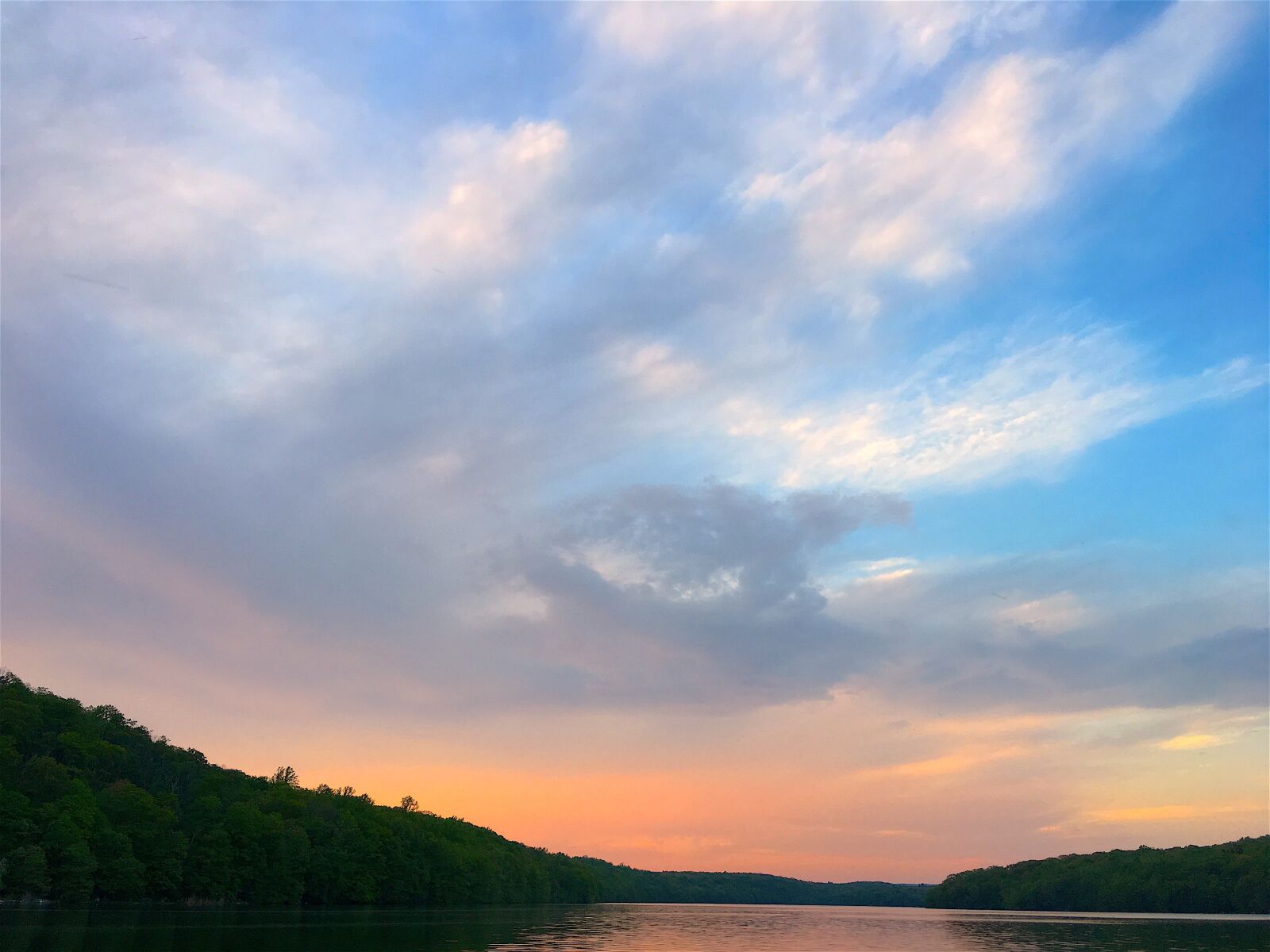 Apple iPhone 6s sample photo. Sky, sunset, lake photography