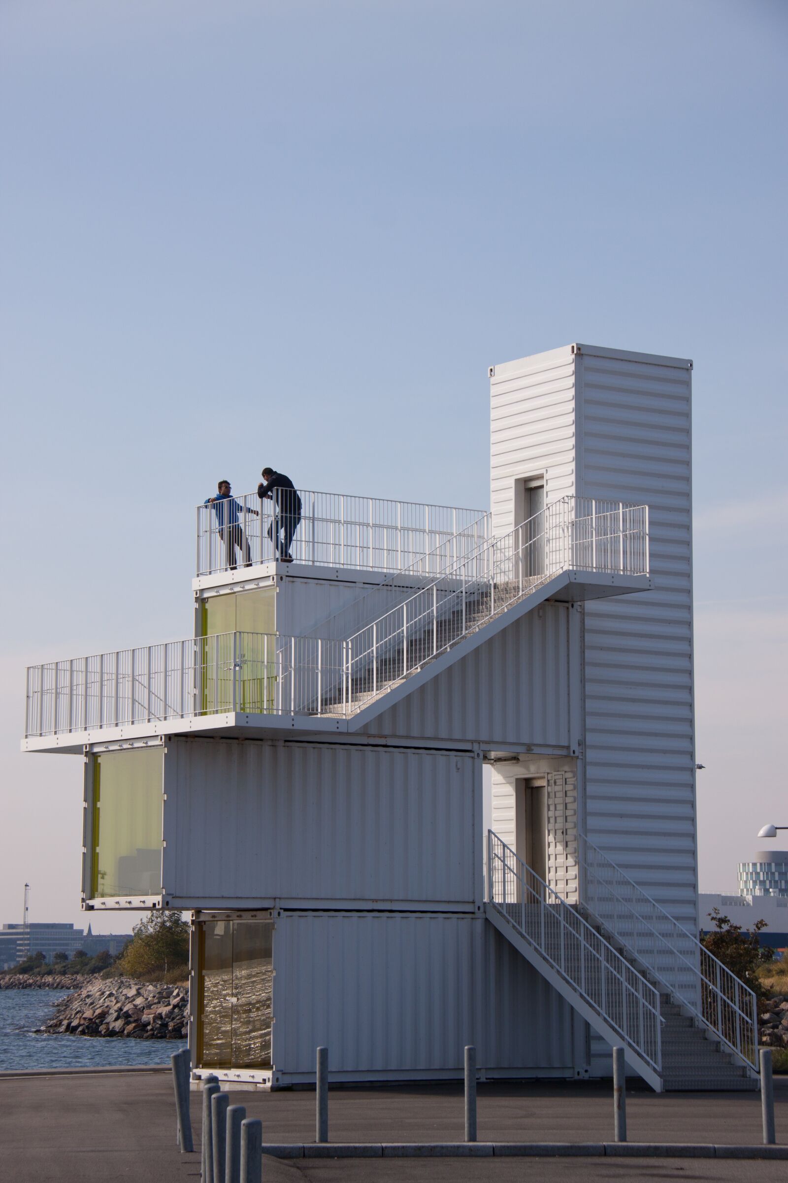 Canon EOS 50D sample photo. Containers, tower, viewing platform photography