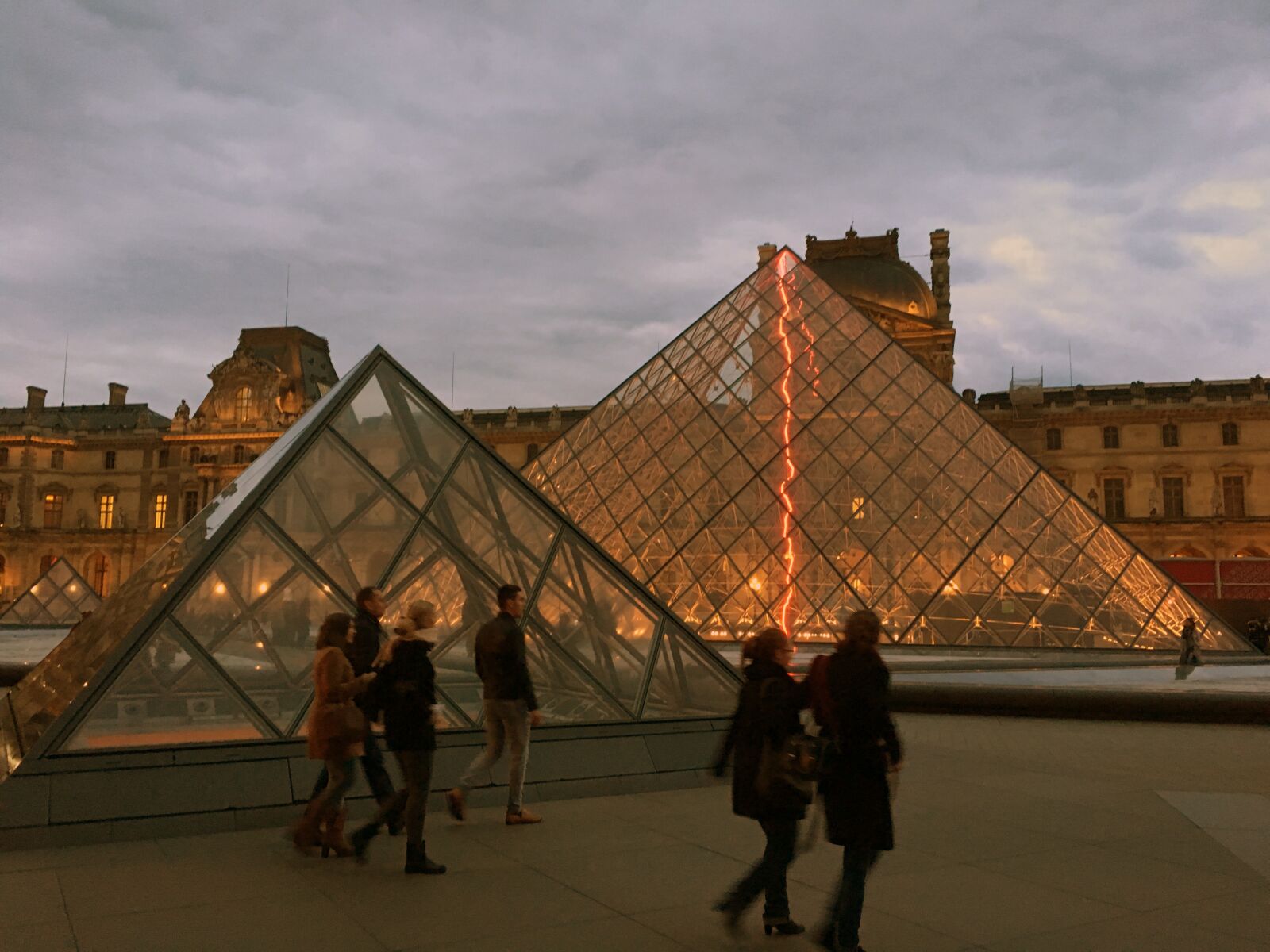 Apple iPhone 6s sample photo. Paris, louvre, pyramid photography