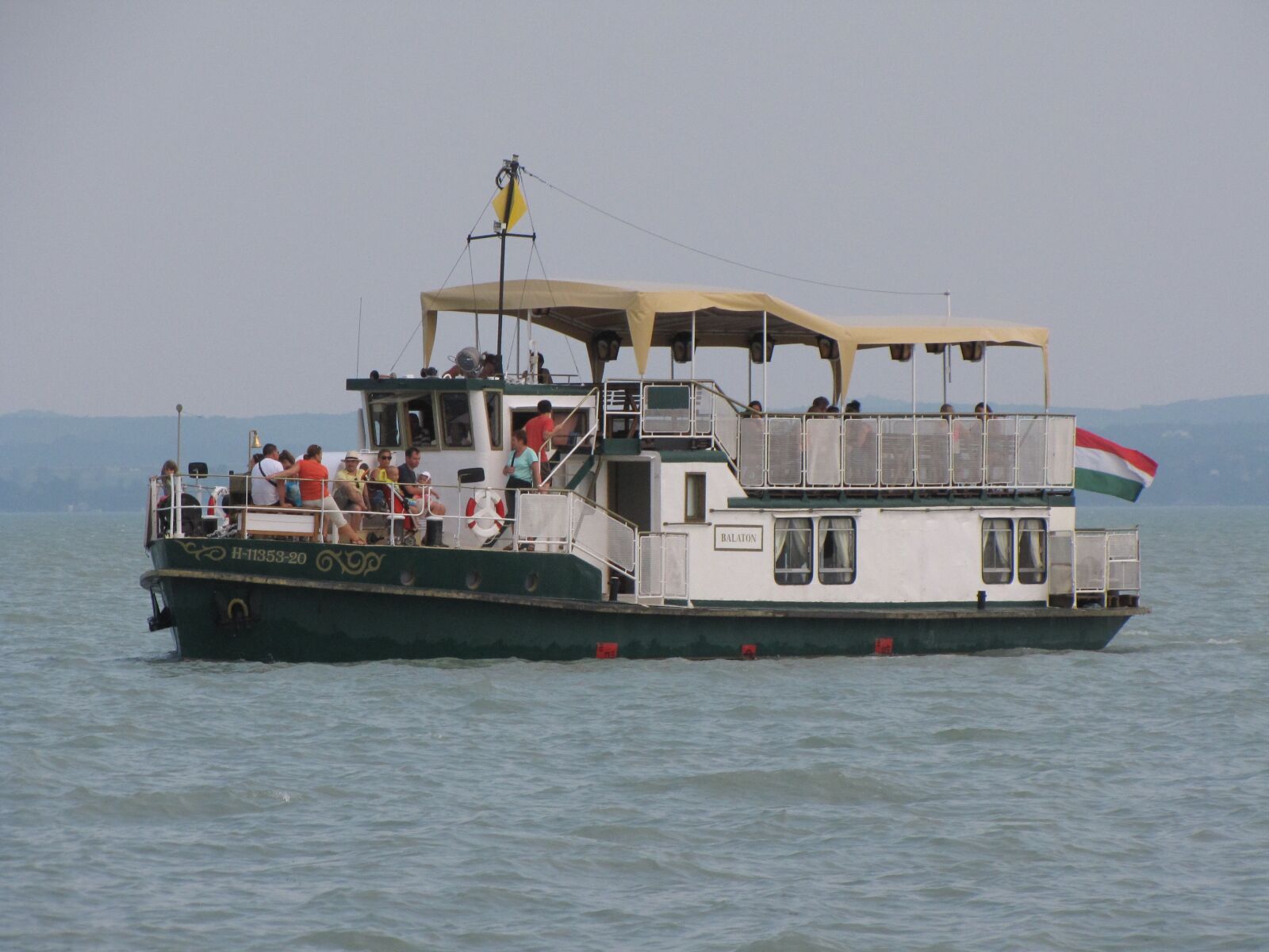 Canon PowerShot SX10 IS sample photo. Lake balaton, ship, lake photography