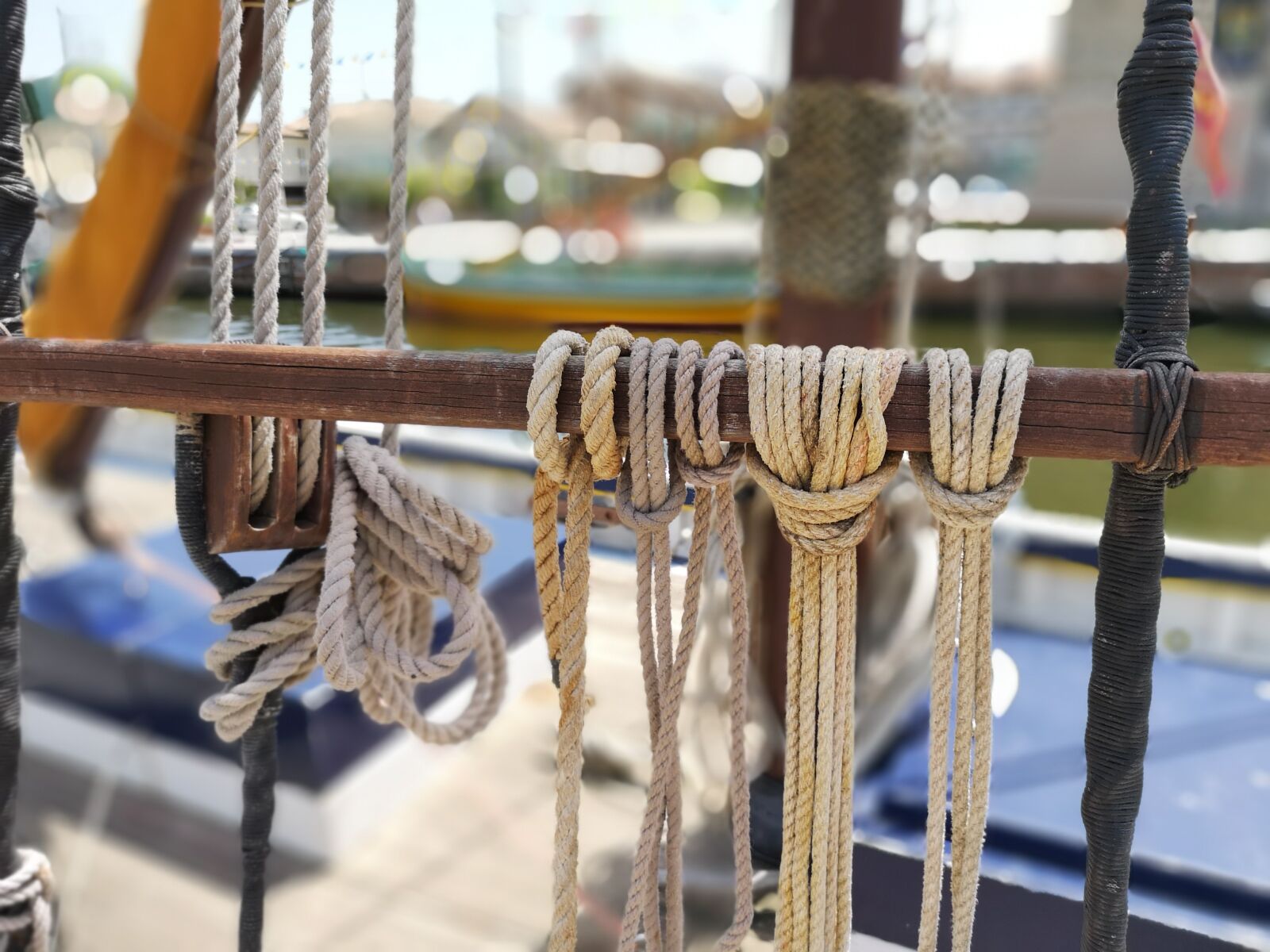 HUAWEI CLT-L29 sample photo. Ship, canvas, ropes photography