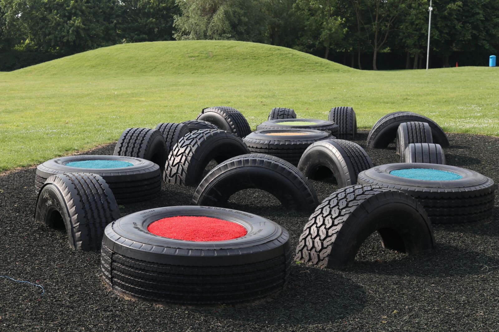 Canon EOS 80D sample photo. Tyres, playground, fun photography