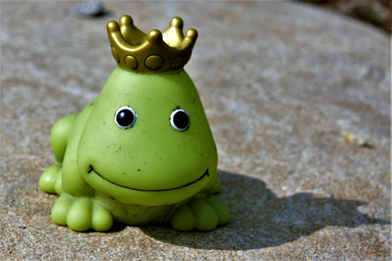 Sony Alpha DSLR-A700 sample photo. Frog, green, toys photography