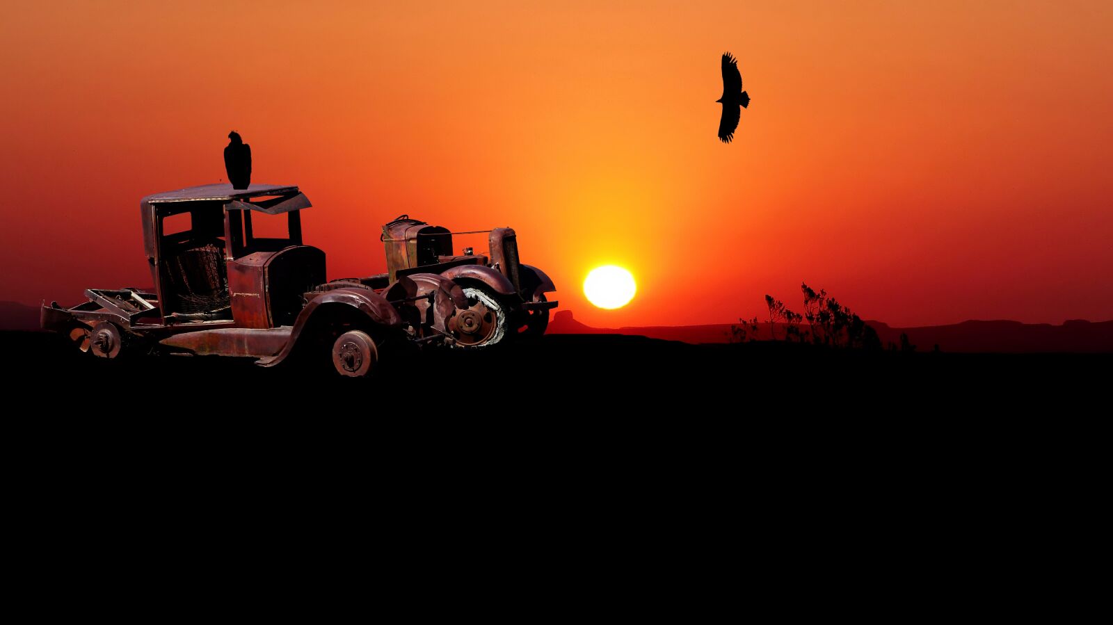 Panasonic Lumix DMC-FZ200 sample photo. Sunset, car, old photography