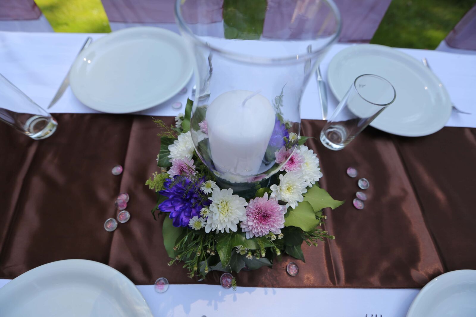 Canon EF 16-35mm F2.8L II USM sample photo. Dining, flower, knife, bouquet photography