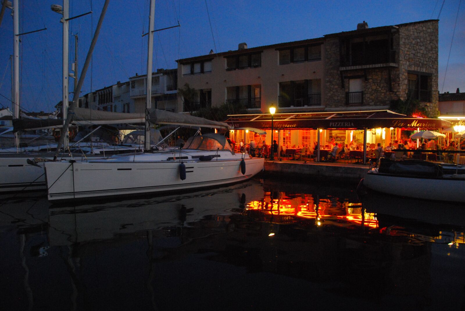 Nikon D80 sample photo. Boats, evening, sea photography