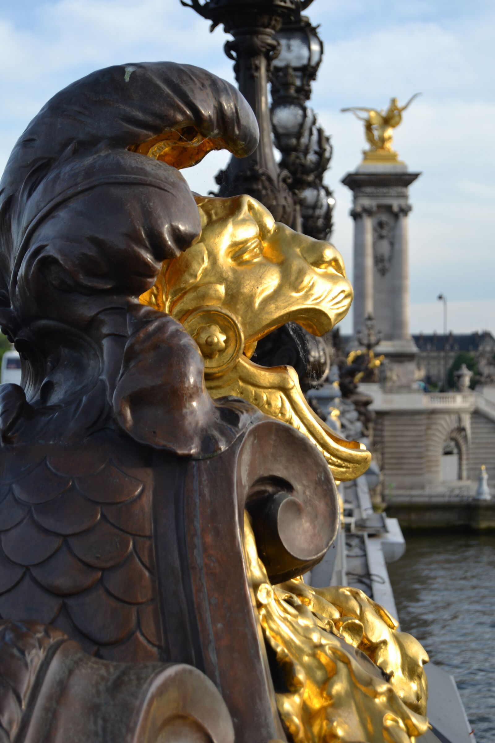 Nikon D3100 sample photo. Paris, bridge, sculpture photography