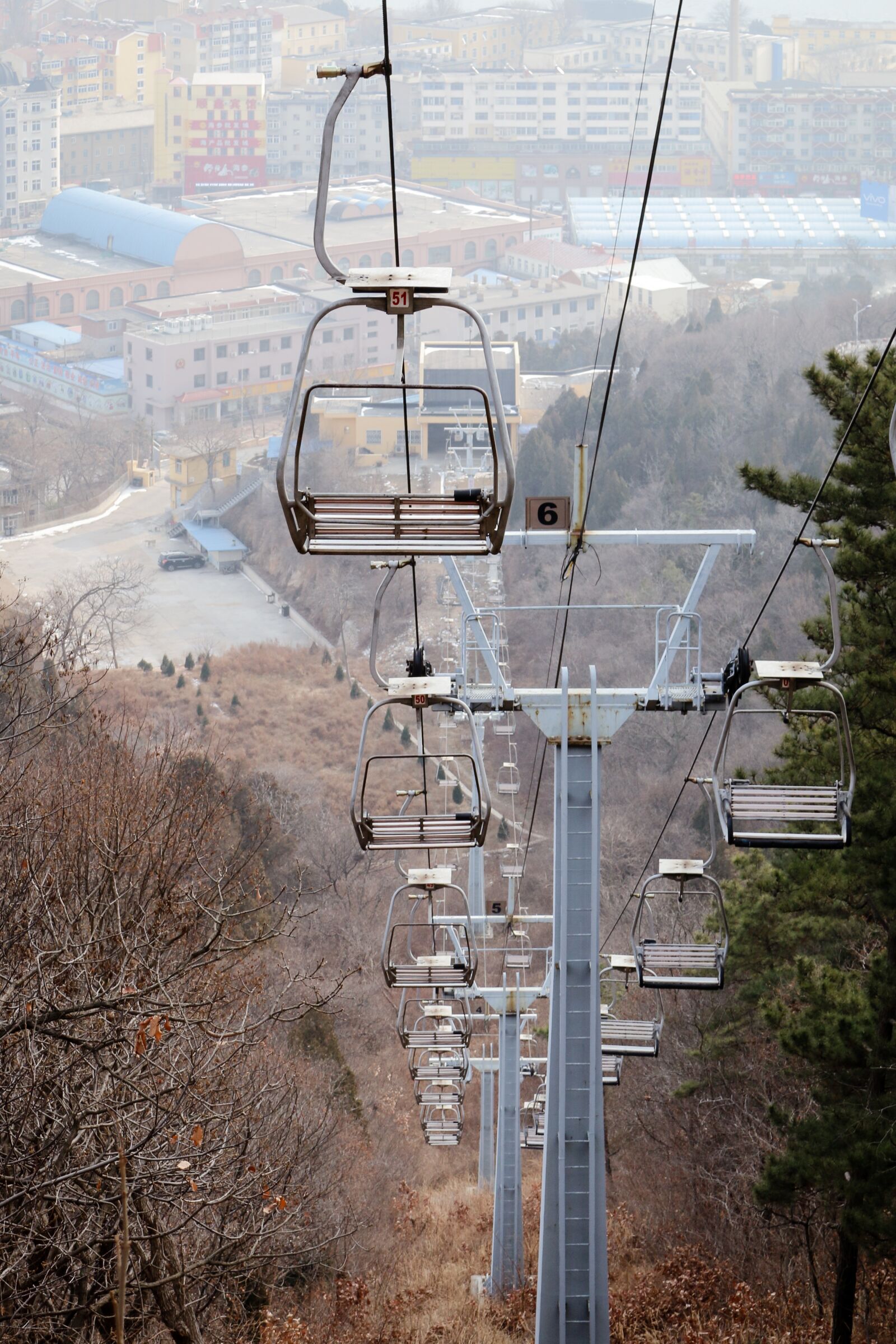 Canon EOS 70D sample photo. Cable car, winter, nobody photography