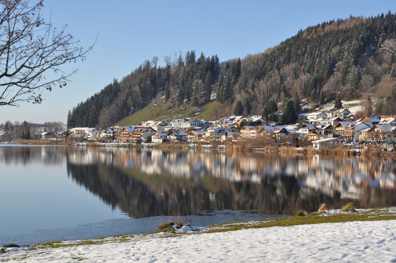 Nikon D5000 sample photo. Hopferau, lake, allgäu photography