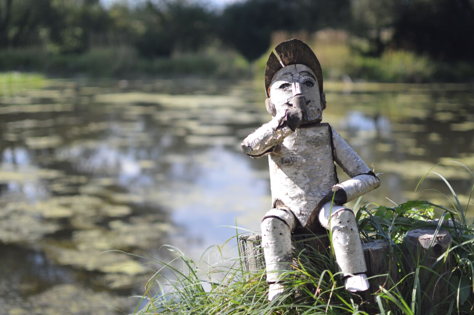 Nikon D3200 sample photo. Little man, wood doll photography