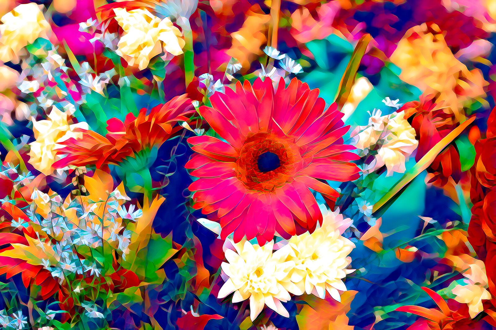 Canon EOS 70D + Canon EF 24-105mm F4L IS USM sample photo. Flower, gerbera, red photography