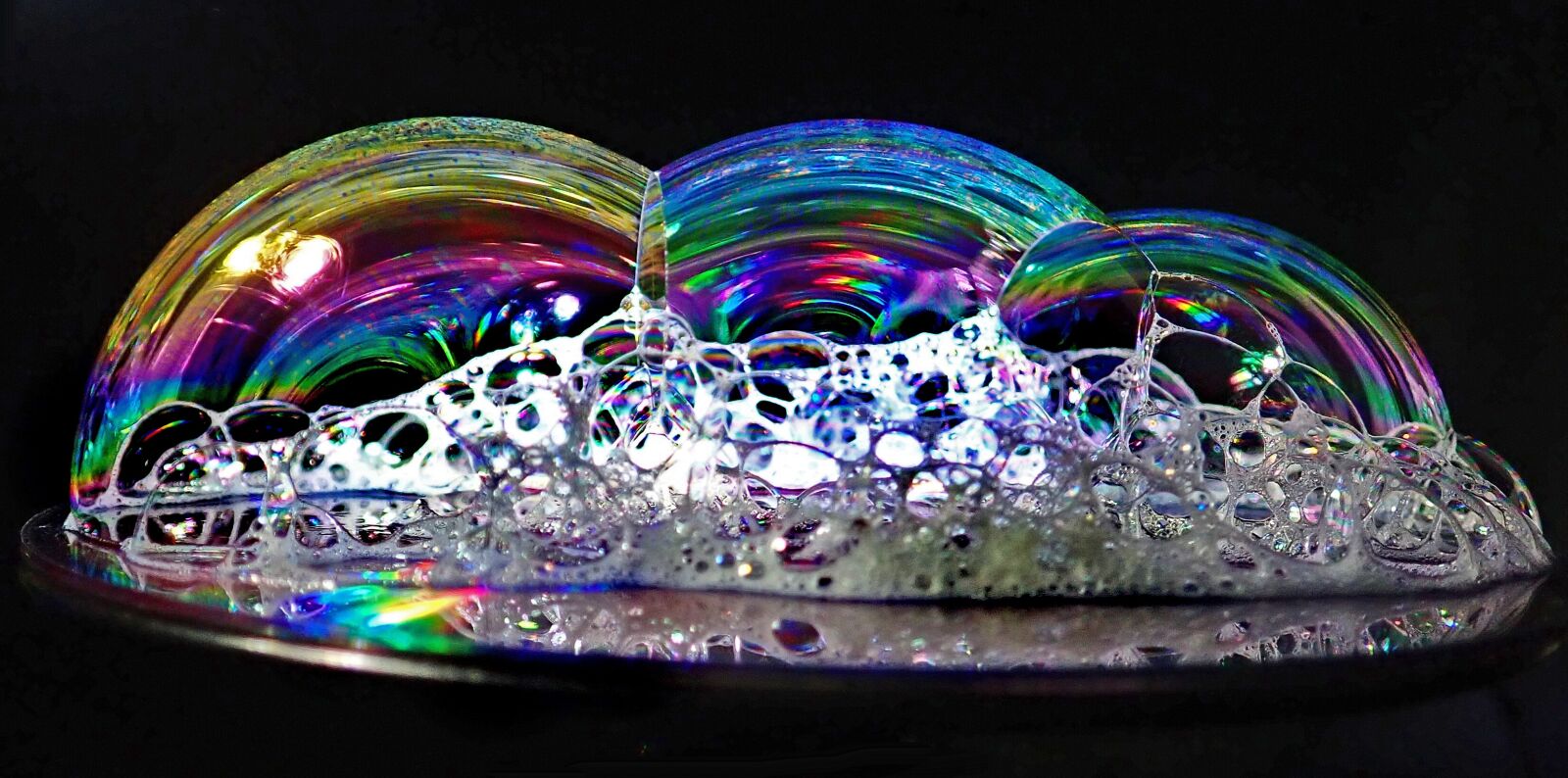Olympus TG-5 sample photo. Bubbles, soap, water photography