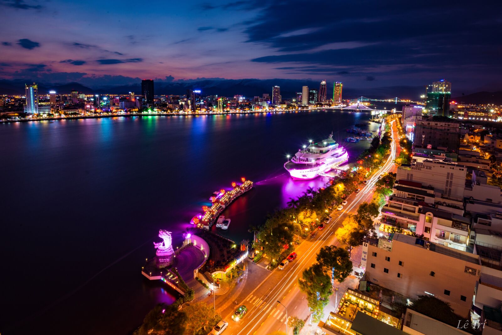 Nikon D610 sample photo. The river, sky, danang photography