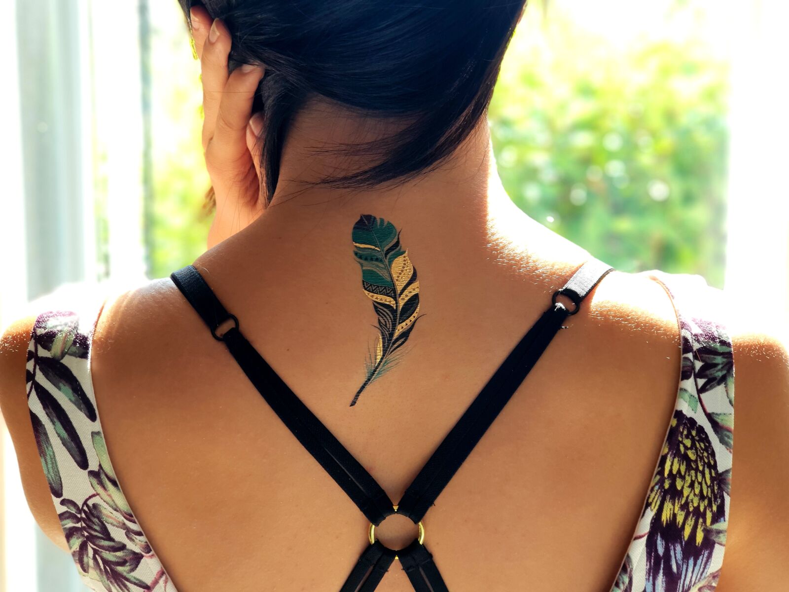 Samsung Galaxy S9+ sample photo. Tattoo, back, person photography