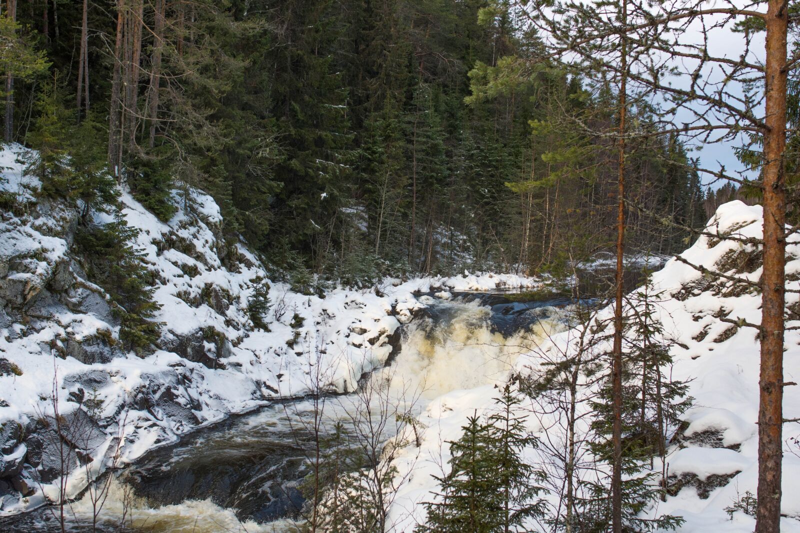 Nikon D7100 sample photo. Waterfall, kivach, karelia photography