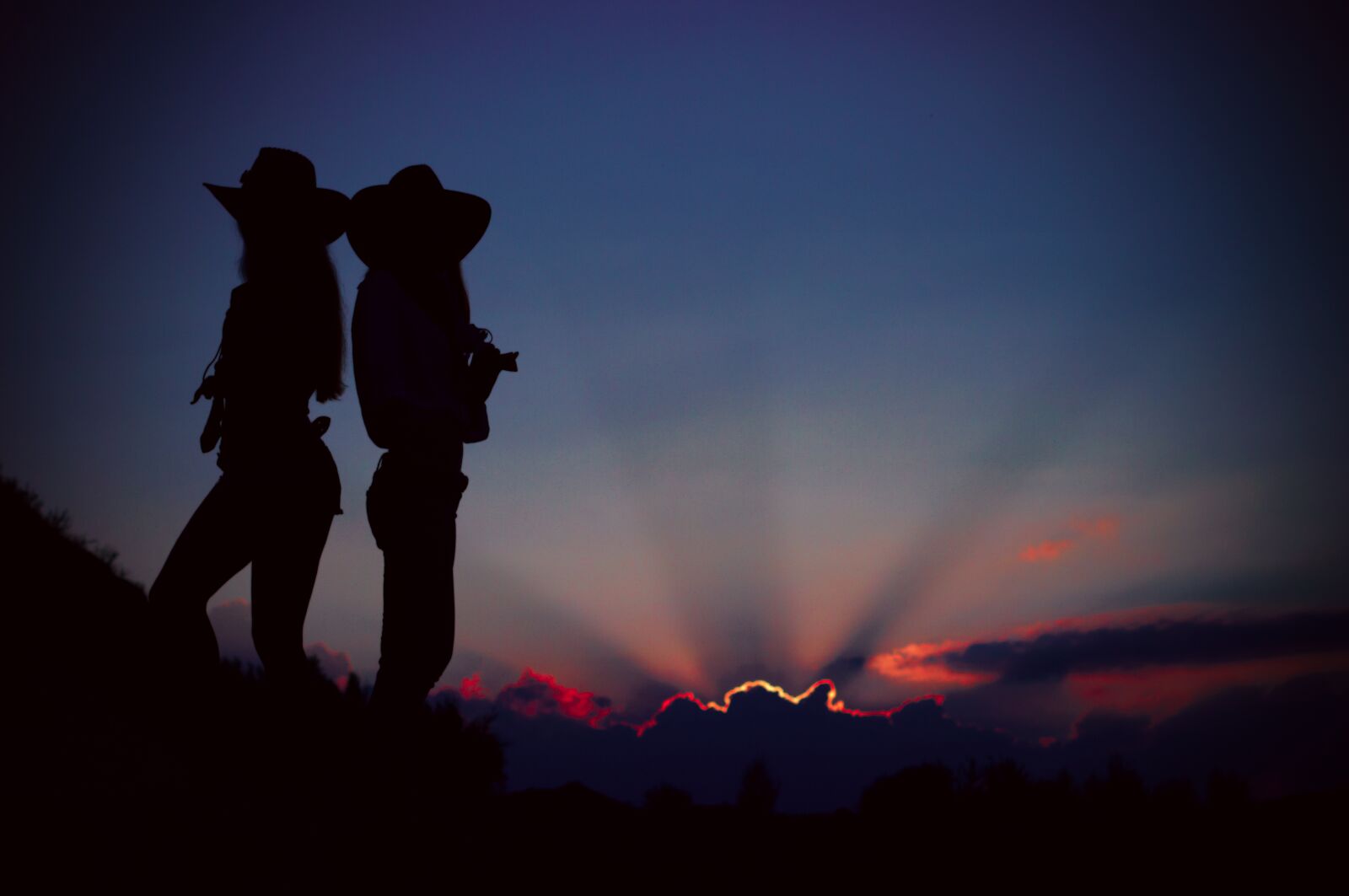 Pentax K20D sample photo. Silhouette, sunset, evening photography