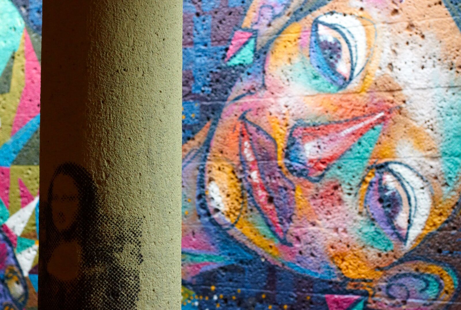 Canon EOS 500D (EOS Rebel T1i / EOS Kiss X3) sample photo. Grafitti, face, wall photography