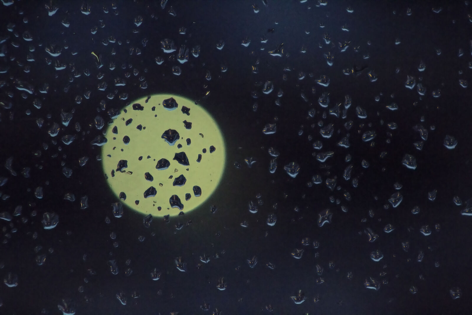 Canon EF 75-300mm f/4-5.6 sample photo. Dark, full, moon, rain photography