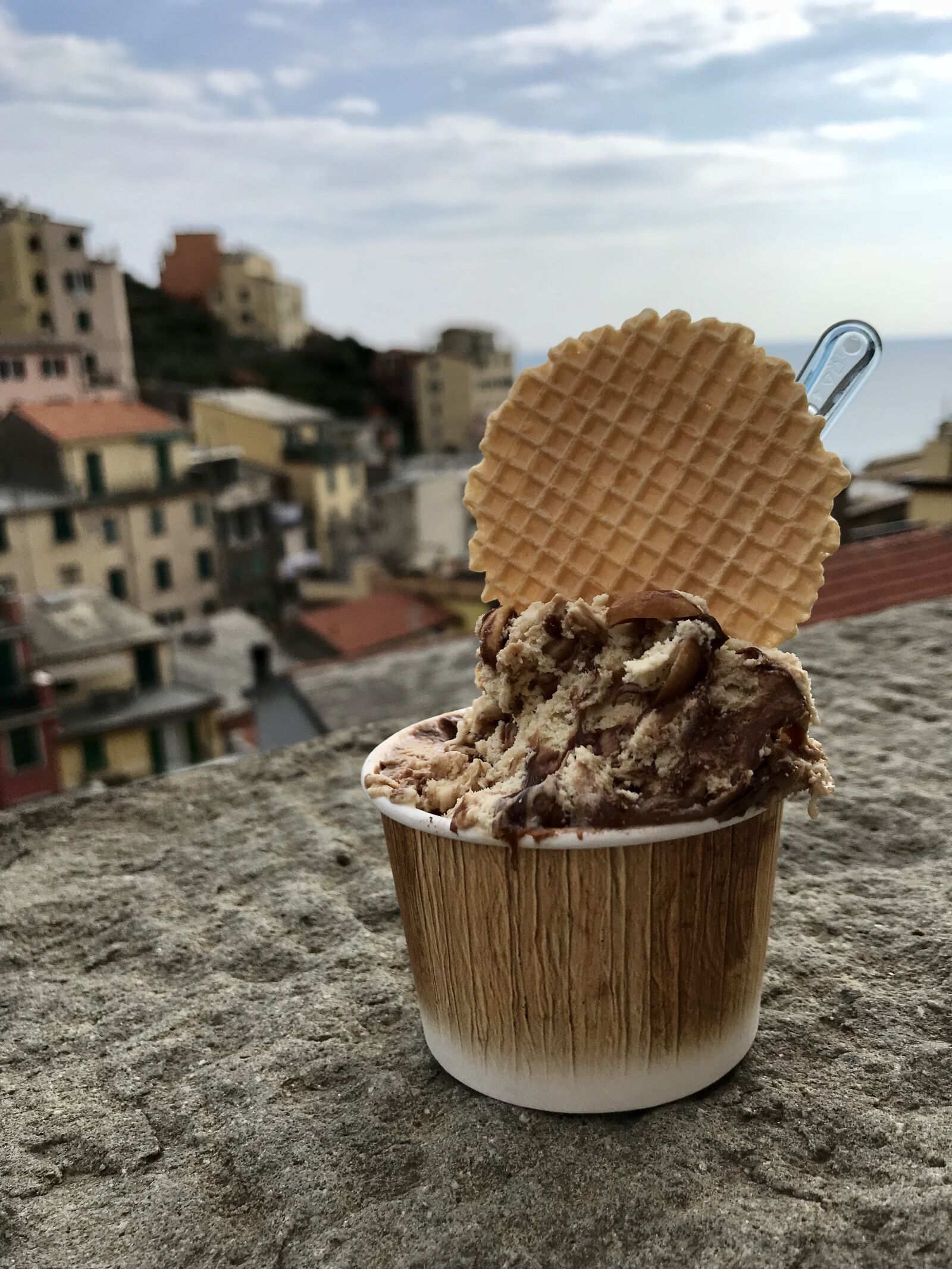 Apple iPhone 7 sample photo. Ice cream, waffle, gelato photography