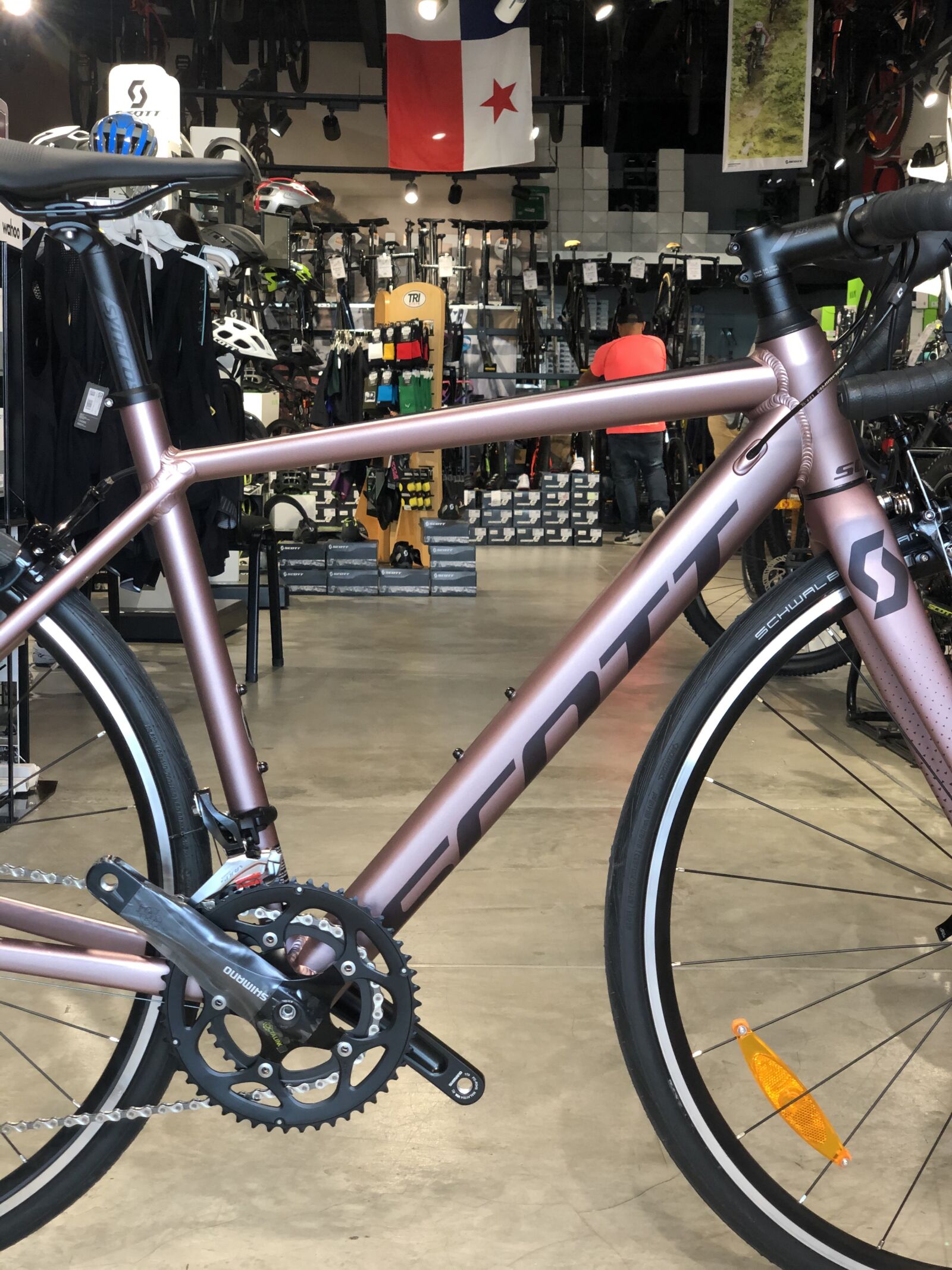 iPhone X back dual camera 6mm f/2.4 sample photo. Bicycle, store, mtb photography