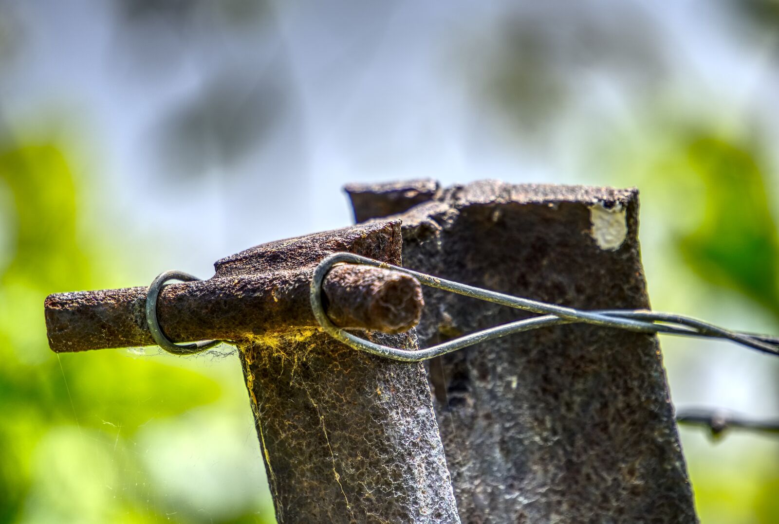 Sony a6000 sample photo. Iron stake, iron pole photography