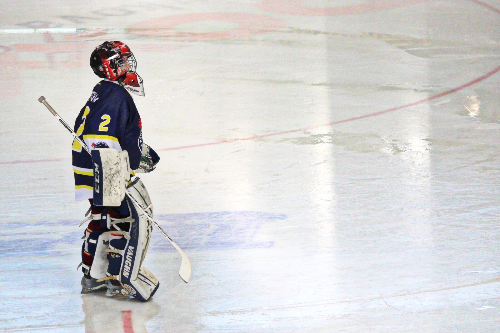Canon EF-S 55-250mm F4-5.6 IS STM sample photo. Hockey, goalkeeper, children photography