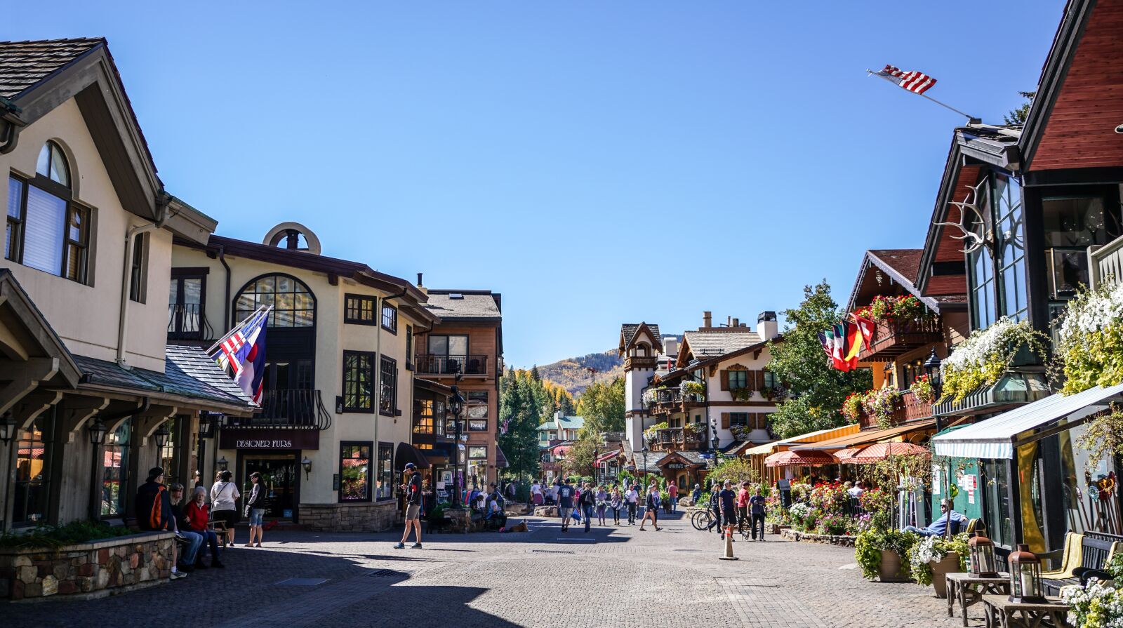 Sony a7R II + Sony FE 24-240mm F3.5-6.3 OSS sample photo. Vail colorado, village, architecture photography