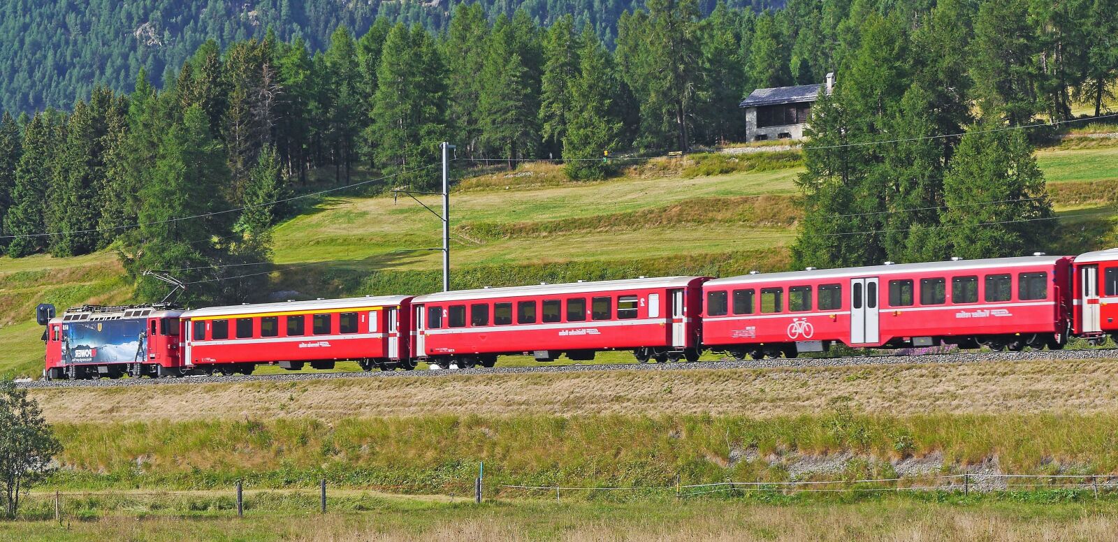 Panasonic Lumix DMC-GH3 sample photo. Train, passenger, mountain, forest photography