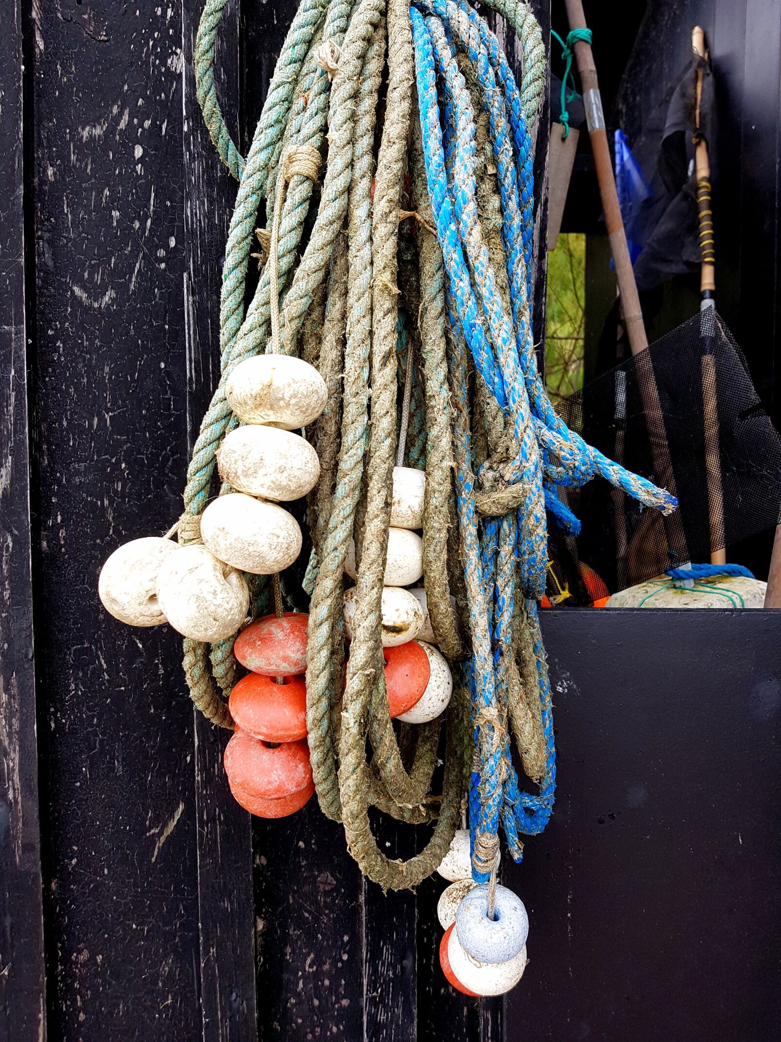 Samsung Galaxy S7 sample photo. Ropes, thaw, fishing boat photography