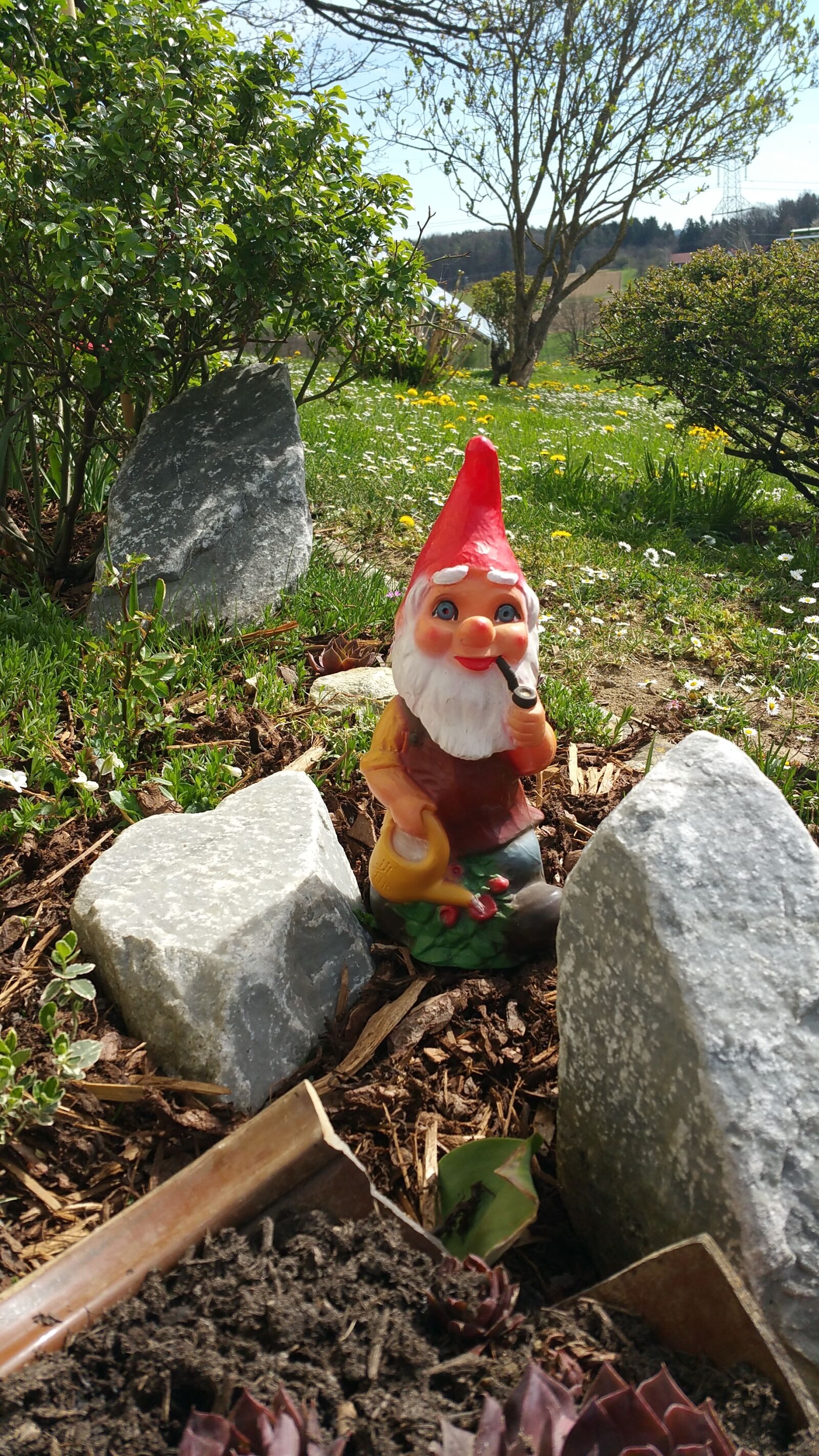 Samsung Galaxy Note4 sample photo. Dwarf, stone, figure photography