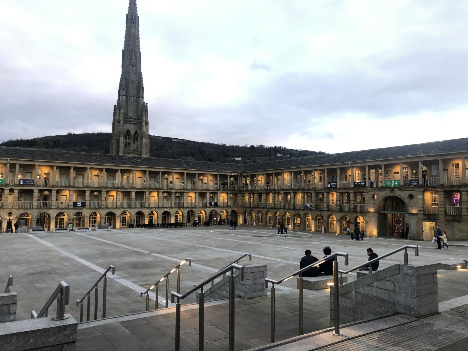 iPhone X back dual camera 4mm f/1.8 sample photo. Halifax, piece hall, yorkshire photography