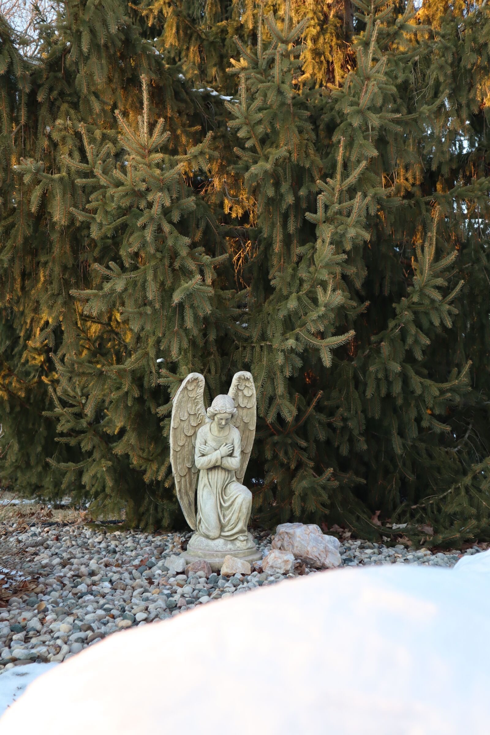 Canon EOS M50 (EOS Kiss M) sample photo. Angel, snow, faith photography