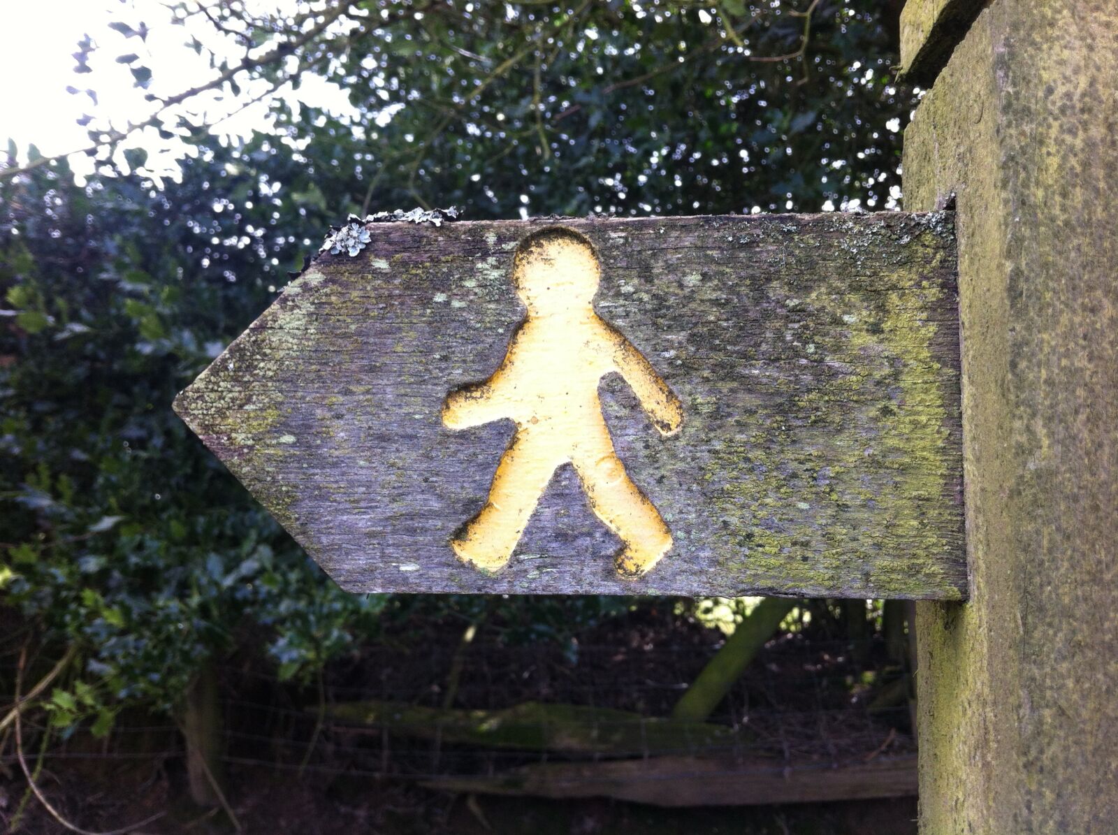 iPhone 4 back camera 3.85mm f/2.8 sample photo. Countryside, walk, sign photography