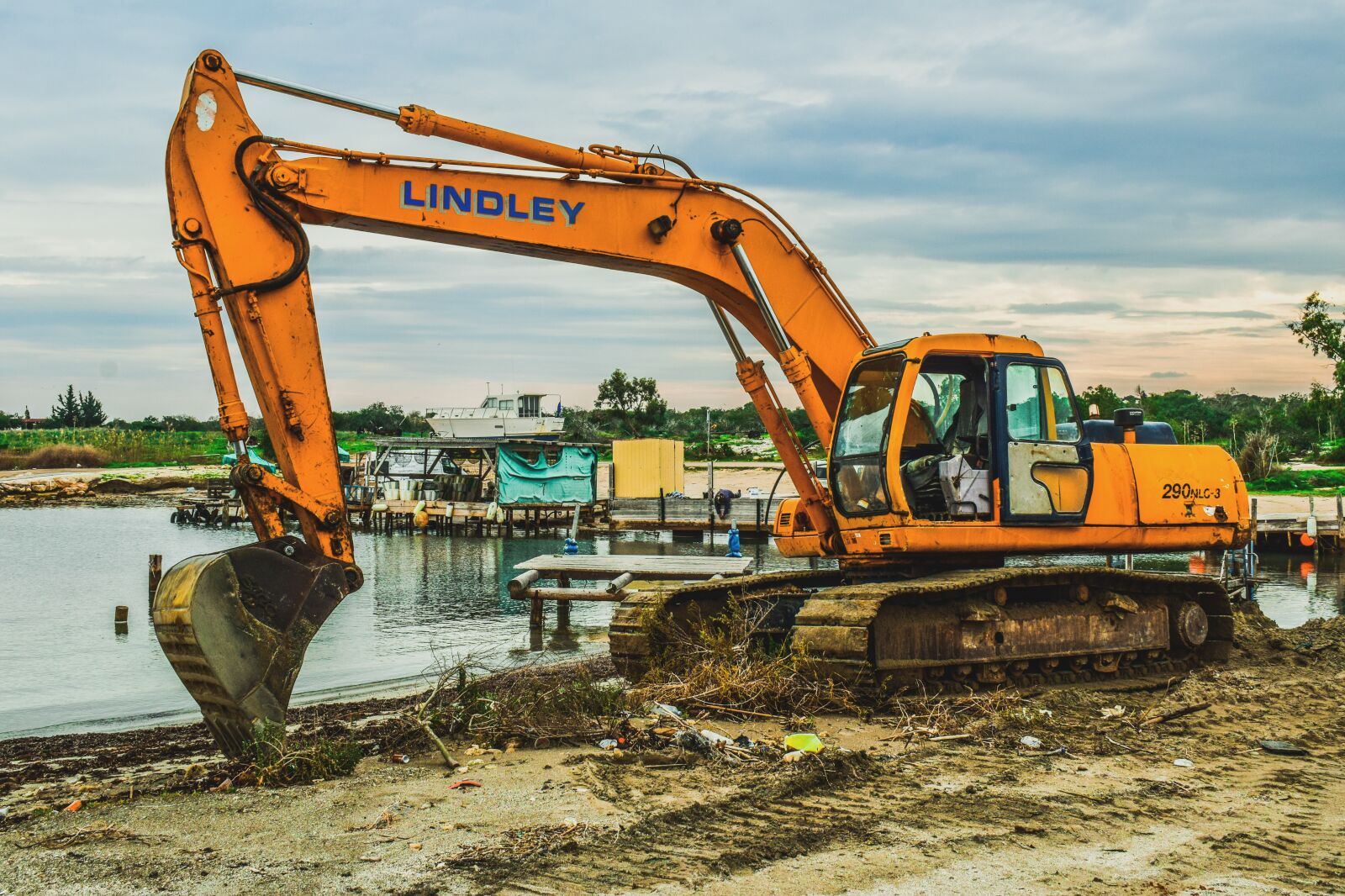 Nikon D3300 sample photo. Digger, heavy machine, excavator photography