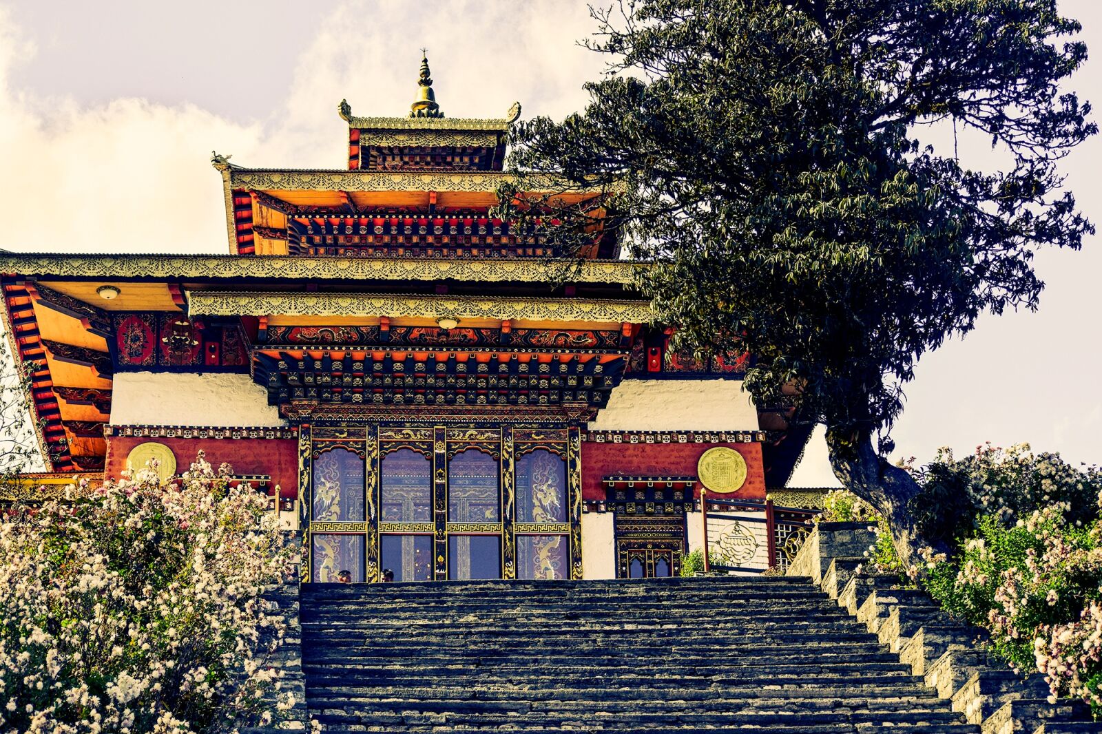 Nikon D5300 sample photo. Dzong on a hill photography