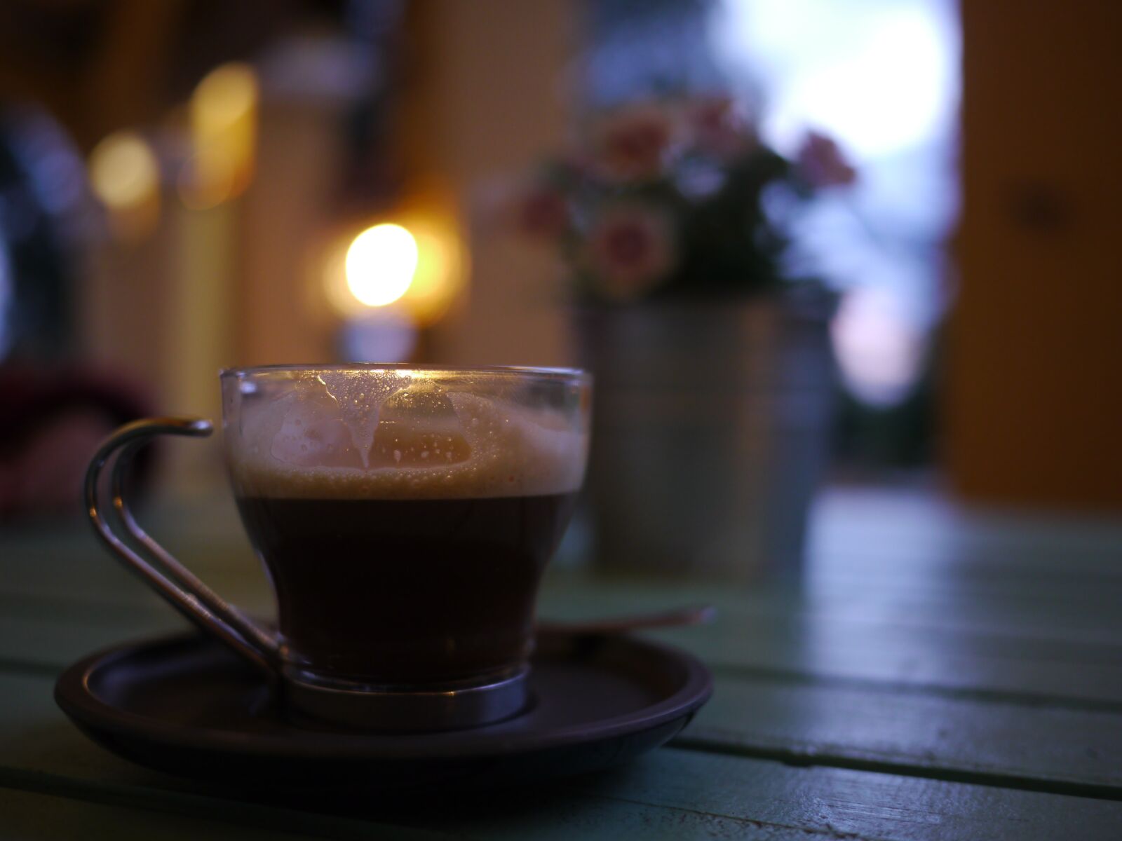 Panasonic Lumix DMC-GH2 sample photo. Cup, coffee, bokeh photography