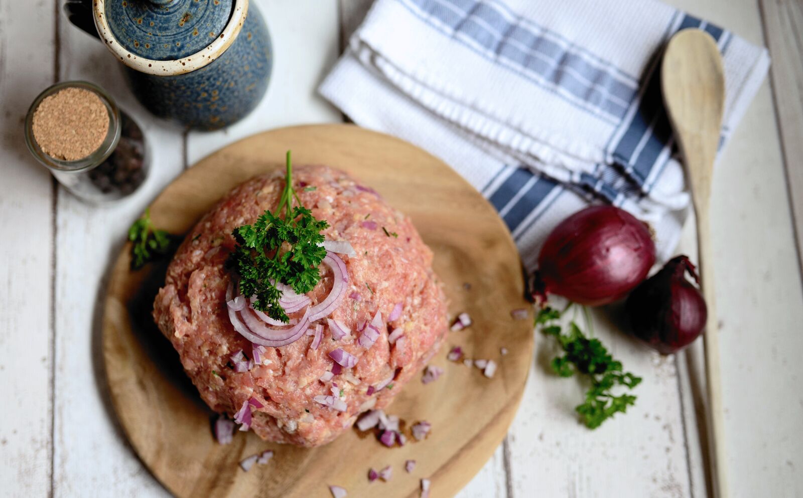 Nikon D610 sample photo. Minced meat, meat, meatloaf photography