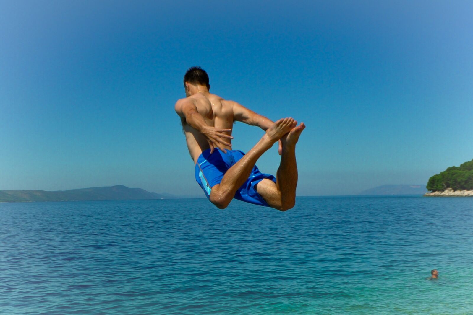 Nikon D5000 sample photo. Sea, water jump, holiday photography