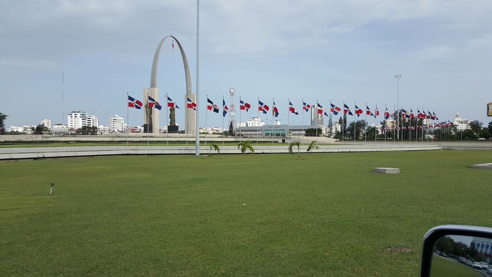 Samsung GALAXY S6 edge sample photo. Flag square, santo domingo photography