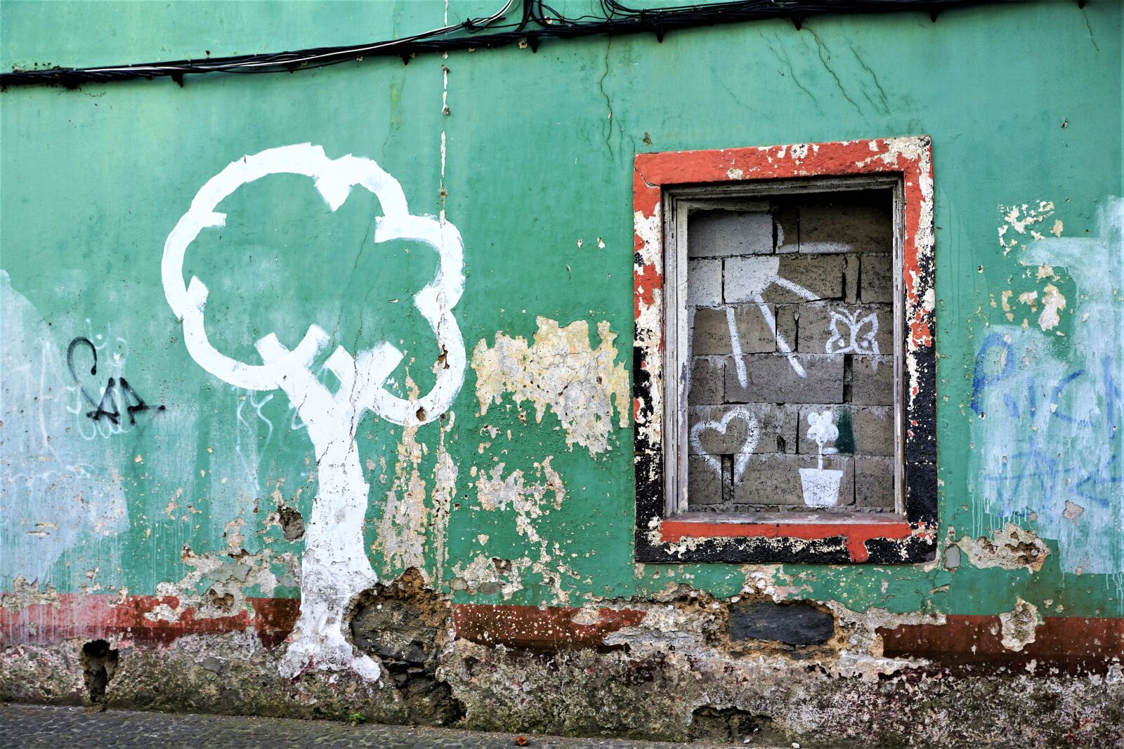 Sony ILCA-77M2 + Sony DT 16-50mm F2.8 SSM sample photo. Wall, graffiti, abandoned photography