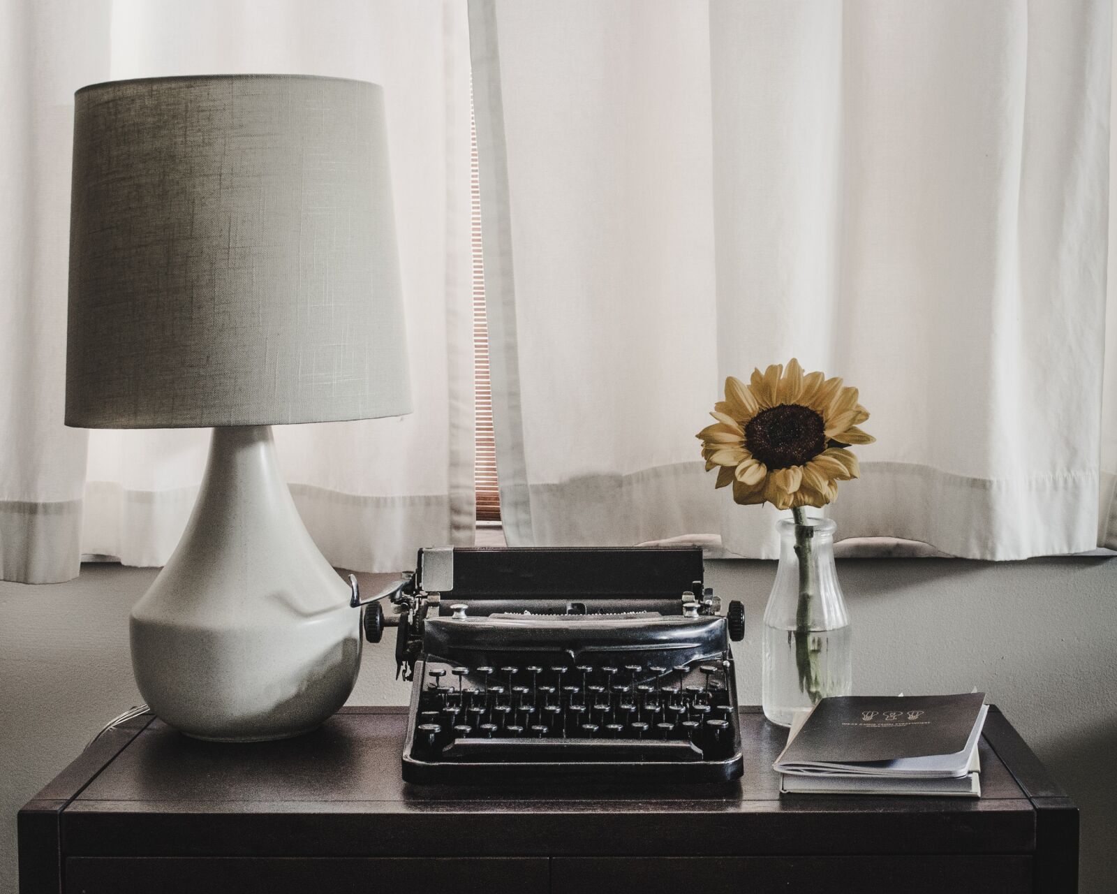 Nikon D5100 sample photo. Desk, typewriter, office photography