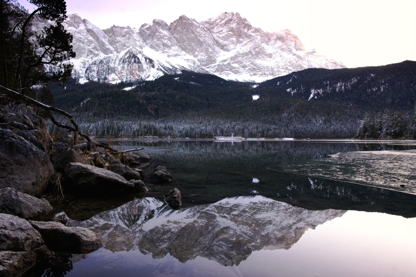 Sony a6000 sample photo. Zugspitze, lake, landscape photography
