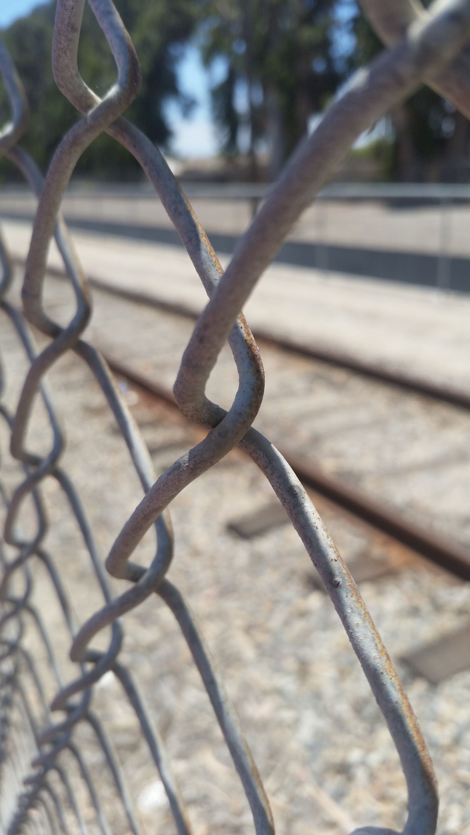 Samsung Galaxy S5 sample photo. Fence, railroad, old photography