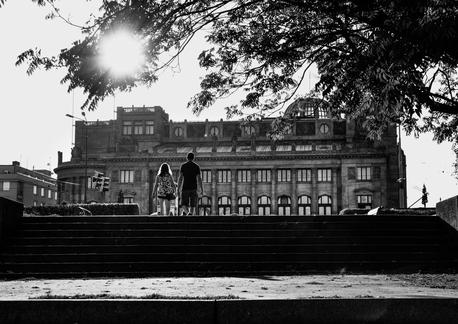 Nikon D610 sample photo. Building, stairs, sun photography