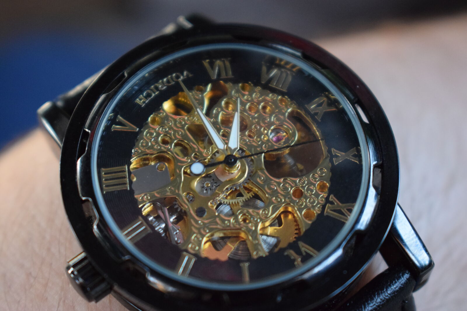 Nikon D3300 sample photo. Black, golden, mechanism, vintage photography