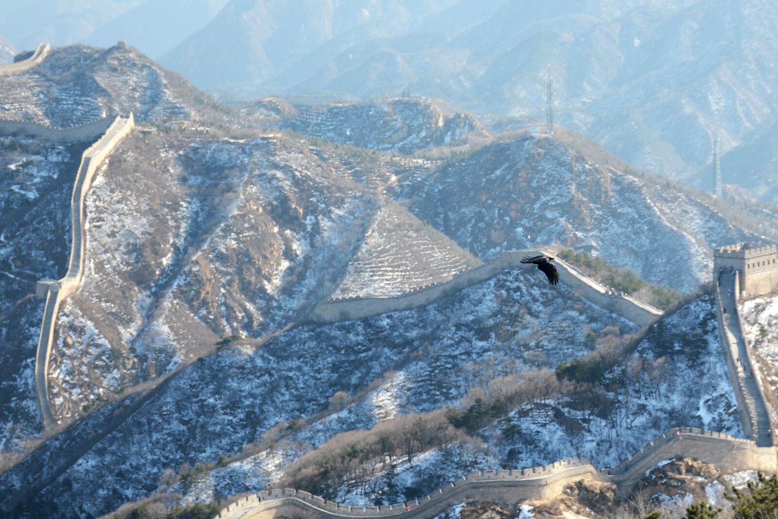 Nikon D7100 sample photo. The great wall, snow photography