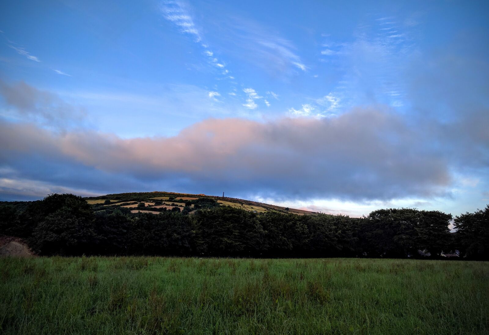 Google Nexus 6P sample photo. Sunset, clouds, hills photography